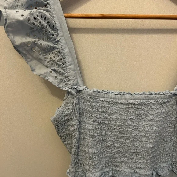 LC Lauren Conrad Sky Blue Ruffled Dress - Picture 2 of 4